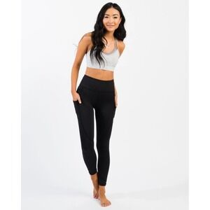 ZYIA ACTIVE Black‎ Pocket Light n Tight 7/8 24" Capris Leggings Size 14-16
